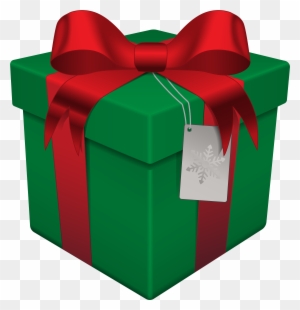 Gift Clipart Green Present - Christmas Gift Box Png