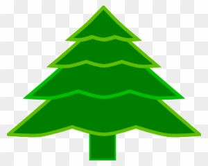 4 Layer Fir Tree Clip Art At Clkercom Vector - Christmas Tree