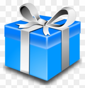 Blue Gift Clip Art Free Vector - Gift Vector