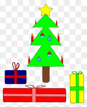 Presents Tree, Recreation, Christmas, Holiday, Presents - Christmas Tree Clip Art