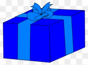 Blue Gift Box Clipart