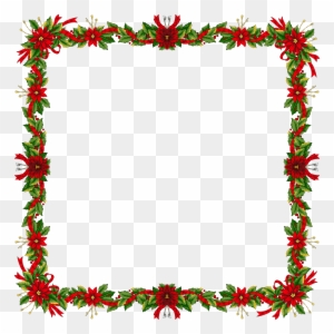 Christmas Border Transparent - Vintage Floral Page Border