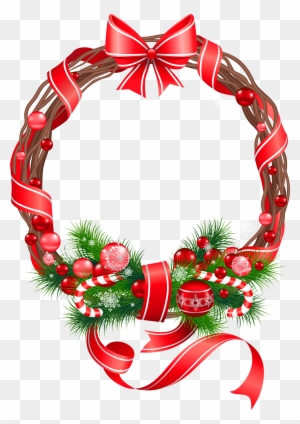 Christmas Png Wreath Ornament Clipart - Christmas Wreath Clipart Red