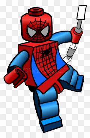 Spiderman Clipart Image - Super Heroes Lego Png