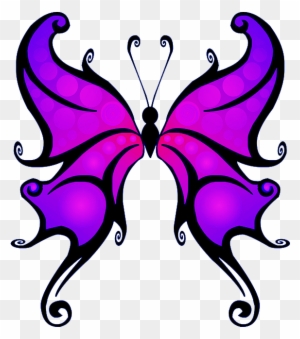 Butterfly Clipart Transparent Png - Fantasy Butterfly Tattoo Outline