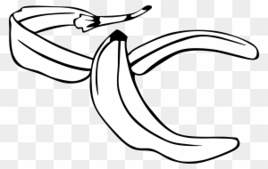 Net Clip Art Gerald G Banana Peel 1 Svg - Banana Peel Clip Art