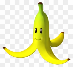 Banana Clipart Mario - Mario Kart Banana Peel