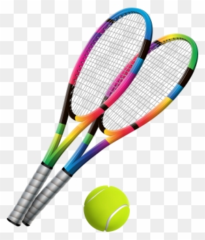 Tennis Rackets And Ball Transparent Png Clip Art - Tennis Racket And Ball Png