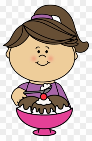Girl Eating Ice Cream Clipart Transparent Png Clipart Images Free Download Clipartmax
