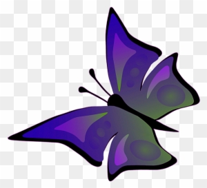 Flying Butterfly Clipart, Drawing Of Flying Butterfly - Flying Butterfly Drawings With Color