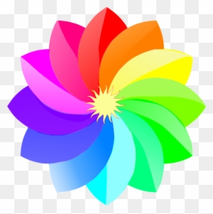 Rainbow Flower Clipart