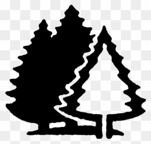 Camping Tree Cliparts - Camp Black And White