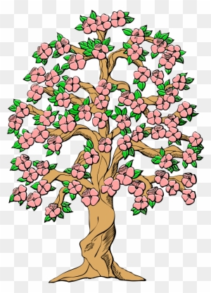 Clipart - Spring Flowers Tree Clip Art