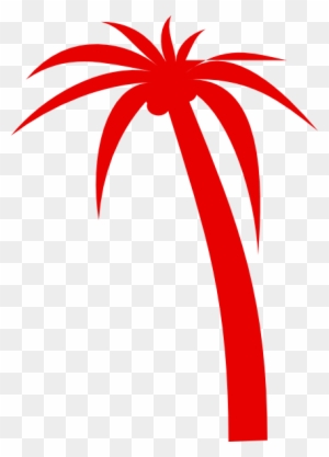 Palm Tree Clip Art Red