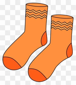 Sock Clip Art - Orange Socks Clipart - Free Transparent PNG Clipart ...