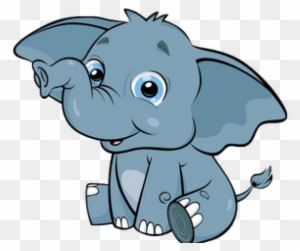 Elephant Clipart Animated - Clip Art Animals Cute