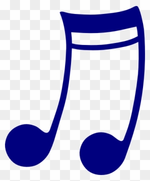 Blue Music Note Clip Art