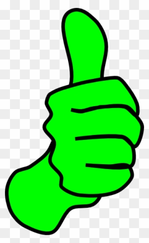 Green Thumbs Up Sign - Free Transparent PNG Clipart Images Download