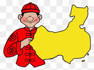 Map Of China - Chinese New Year Writing