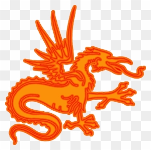 Chinese Dragon Clipart Orange - Chinese Dragon