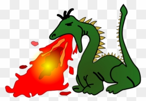 Dragon Green Svg Vector File, Vector Clip Art Svg File - Fire Breathing Dragons Clipart