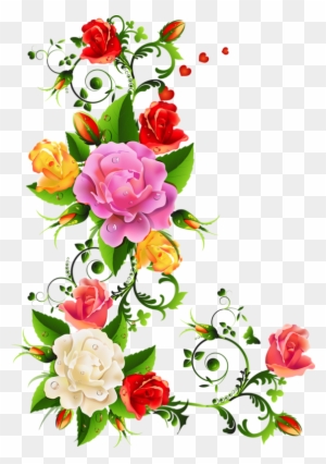 Roses - Elegant Floral Border Design