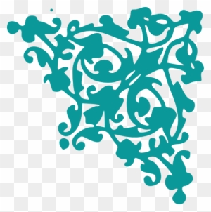 Turquoise Flowers Clip Art