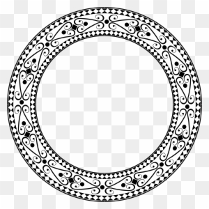 Ornamental Round Frame Large - Decorative Circle Frame Png