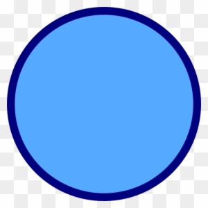 Circle Small Chosen Clip Art - Blue Circle With Border