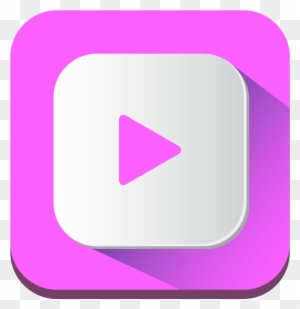 Clip Arts Related To - Transparent Pink Play Button