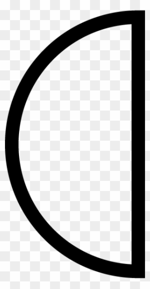 Shapes Clipart Semi Circle - Half Of A Circle - Free Transparent PNG