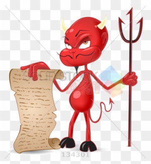 Stock Illustration Of Red Devil Character With Horns - Devil Is In The Details