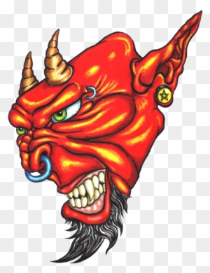 Demon Tattoos Designs- High Quality Photos And Flash - Colorful Tattoo Png Devils