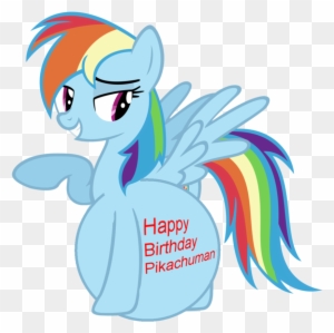 Happy Birthday Pikachuman 18 By Dashievore - Rainbow Dash Element Of Harmony