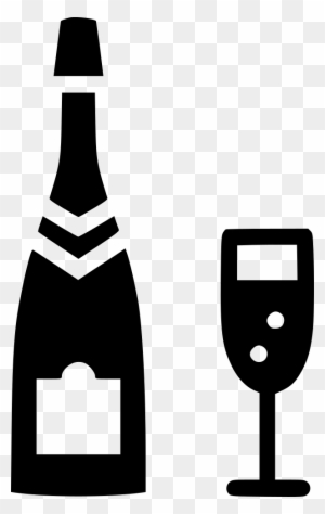 Champagne Glass Alcohol Bottle Celebrate Cheers Comments - Alcohol Icon Png