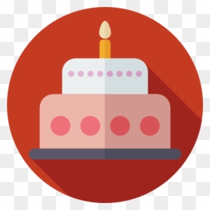 Birthday Cake Free Icon - Birthday Flat Icon Png
