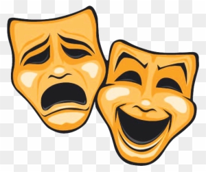 Dinner Theatre Clipart - Theatre Masks Comedy Tragedy