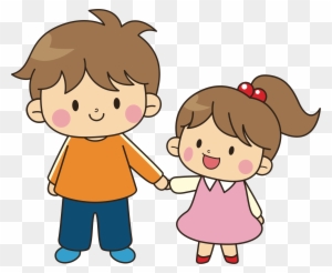 Older Brother Younger Sister - Brother And Sister Cartoon - Free  Transparent PNG Clipart Images Download
