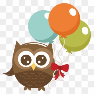 Balloon Clipart Winter - Owl Birthday Clip Art
