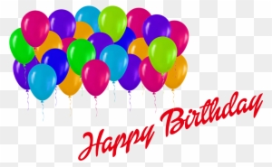 Happy Birthday Png Balloons - Birthday Balloon Png Hd