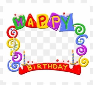 Colorful Happy Birthday Photo Frame E-card - Happy Birthday Card Frame