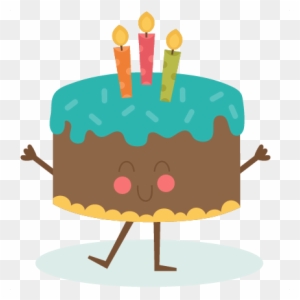 Falling Clipart Birthday Cake - Happy Birthday Cute Animation