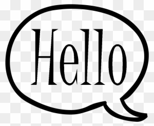 Hello Clipart Nice Word - Speech Bubble With Words