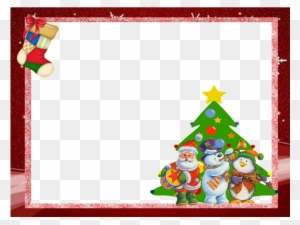 Boa Noite Feliz Natal Clipart Christmas Day Christmas - Moldura Para Foto De Natal Com Papai Noel