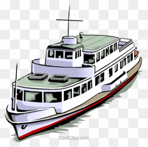 Boat Royalty Free Vector Clip Art Illustration - Clipart Of Transportation By Water
