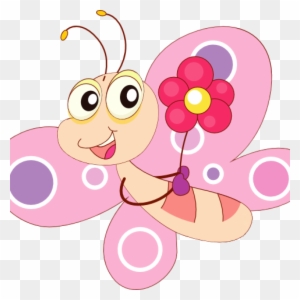 Cute Butterfly Clipart Cute Butterfly Clipart Letters - Flower And Butterflies Cartoon