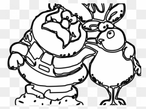 Grayscale Santa Coloring Pages With Free Black And - Santa Claus Christmas Clipart Black And White
