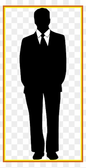 man in suit silhouette transparent