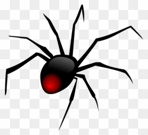 Black Widow Spider Clip Art - Cartoon Red Back Spider