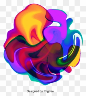 Abstract Colorful Geometric Gradient Fluid Technology - Graphic Design